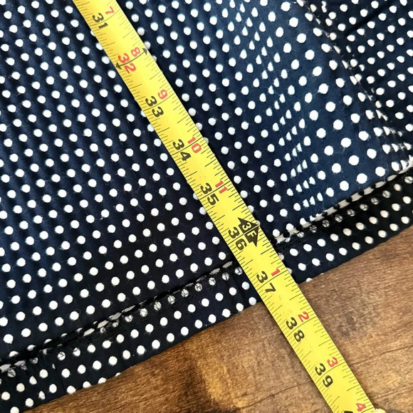Lauren Ralph Lauren Navy Polka Dot Dress - Size 8 - Picture 9 of 12
